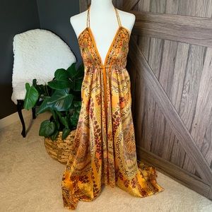 Gorgeous Satin Halter Dress